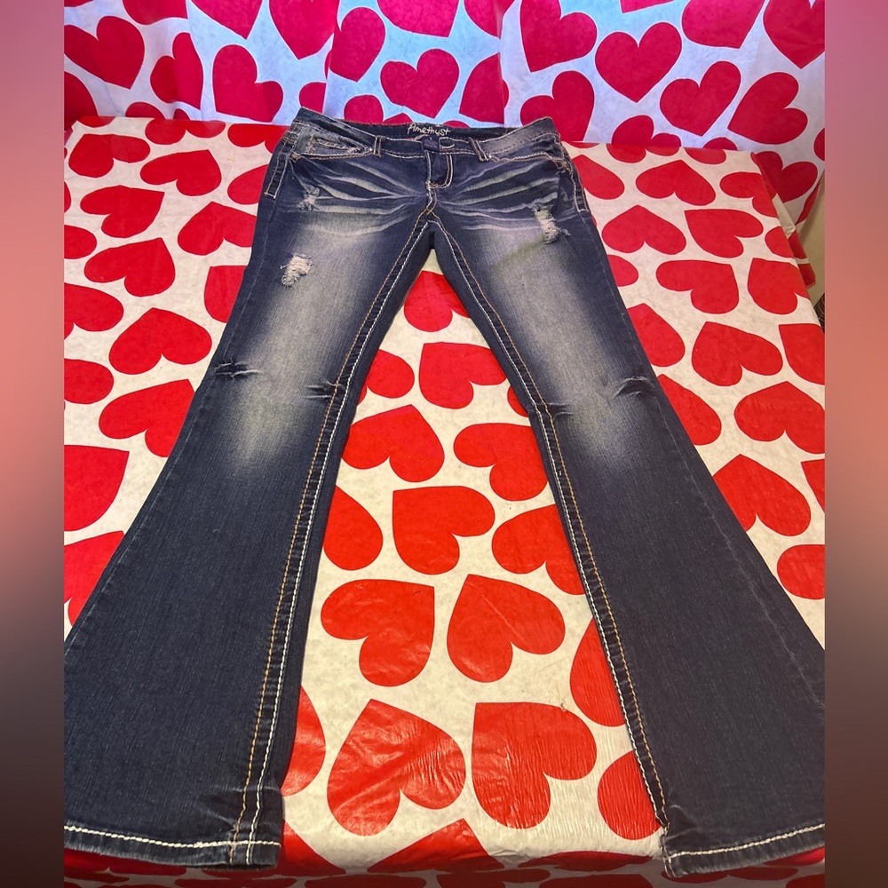 Amethyst Jeans Dark Blue Boot Cut Jeans